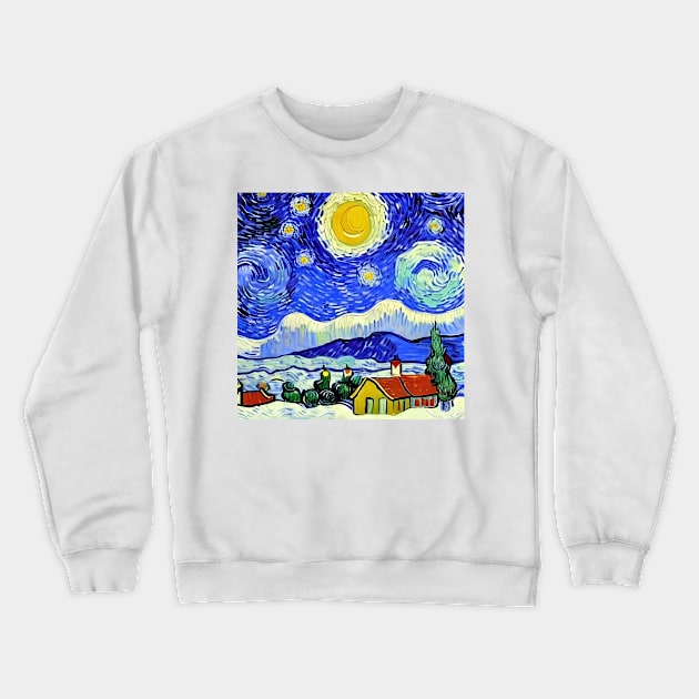 Christmas - Van Gogh Style Crewneck Sweatshirt by Crestern